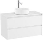 Roca Ona 2 fiókos mosdószekrény 99, 4x45, 7x58, 3 cm, matt fehér A851730509 (A851730509)