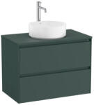 Roca Ona 2 fiókos mosdószekrény 79, 4x45, 7x58, 3 cm, matt zöld A851728513 (A851728513)