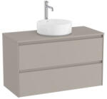 Roca Ona 2 fiókos mosdószekrény 99, 4x45, 7x58, 3 cm, homokszürke A851730510 (A851730510)