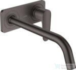Hansgrohe AXOR Citterio M falsík alatti mosdó csaptelep 22, 7 cm-es kifolyóval, nem zárható leeresztővel, szálcsiszolt fekete króm 34115340 (34115340)