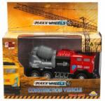 Sunman Vehicul de constructie cu betoniera, Maxx Wheels, Rosu