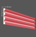 ANRO Kültéri díszléc BR-24 - felületkezelt homlokzati díszléc, kérgesített kivitel (BR-24 Kérgesített)