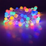 Modee Mini gömb kültéri LED karácsonyi fényfüzér, (10m/100 LED) multicolor, 8 világítási mód (ML-C2011)