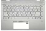 HP Pavilion 14-CE series L19195-031 L26428-031 amerikai angol (US) kiosztású billentyűzettel palmrest/topcase felső burkolat ezüst