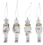  Akasztós dísz diótörő poly 3, 5x3, 5x10, 5cm fehér 4 féle 1db, figura nem választható (20QX20385/86/88/90-S)