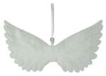  Dekoráció angyalszárny akasztó textil 23cm fehér (20C-4043 W1)