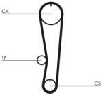 Continental Ctam Curea de distributie CONTINENTAL CTAM CT895 (CT895) - automobilus