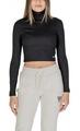 Calvin Klein Jeans Hosszú ujjú pólók WOVEN LABEL RIB ROLL J20J224196 Fekete EU L