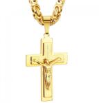 HARAHU Colier bărbătesc RE-32525 - Auriu/60cm KP32525