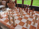 STOA-Games Joc de Sah mic Joc + zonă de joacă: fata de masa (120x120cm)