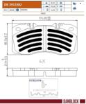 DANBLOCK set placute frana, frana disc DANBLOCK DB 2912282 (DB 2912282)