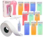 SELA Kit Epilare cu Ceara Roll-on Roial nr 55 Rola Hartie Epilat, 10 X Ceara Cartus