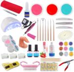 SELA Kit unghii false cu gel nr. 15, lampa uv, 302 piese, Sela