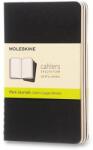 Moleskine S, sima, fekete - 3 db (QP313)