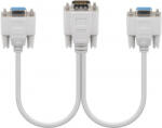 Goobay VGA - 2xVGA M/F adapter 0.2m fehér (95138)