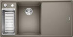 BLANCO AXIA III 6 S Silgranit mosogatótálca üveg tartozékkal, excenterrel, bal, tartufo (524660)