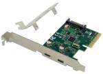 Conceptronic Bővítőkártya - EMRICK07G (PCIe x4 to 2x USB-C 3.2 Gen2, Táp: 15pin SATA) (EMRICK07G) - pcx