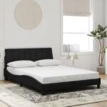 vidaXL fekete bársony ágykeret matrac nélkül 140 x 190 cm (3207845)