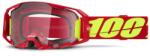  100% ARmatic motocross szemüveg piros, átlátszó plexivel