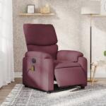 vidaXL lila szövet elektromos dönthető masszázsfotel (3204819)