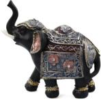 Ella Home Statueta Black Elephant Gold din rasina, Negru, 15cm ComfortTravel Luggage (2389)