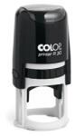 Colop Bélyegző R30 Printer Colop fekete ház/ kék párna kör lenyomat (15314276) - tintasziget