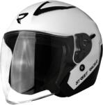 Street Racer Casca de motocicleta Street Racer Sonic deschisa alb-negru lucios (STRSONICWHBLOF868-2)