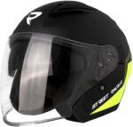 Street Racer Casca de motocicleta Street Racer Sonic deschisa negru mat-galben fluo (STRSONICBLYELOF868-2) - motozem - 341,50 RON