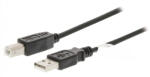 Nedis USB Nyomtató Kábel - AB Kábel - USB2.0 - 10W - 5m (CCGL60100BK50)