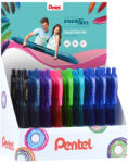  Rollertoll zselés 0, 35mm, Pentel EnerGelX BL107COL 36 db-os display (BL107COL-3E)