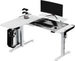 Ultradesk Birou gaming Ultradesk - Winger, alb (UDESK-WI-BWA/BWB)