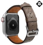 Gigapack Apple Watch Series 9 41mm pótszíj (egyedi méret, valódi bőr, lyukacsos) sötétbarna (GP-149379)