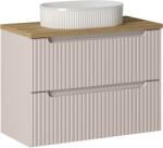 Comad Set dulap Comad Nova Cashmere NOVA CASHMERE 82-80-2S, lavoar Comad Beyond BEYOND 5 WHITE ( E-6564 ), NOVA OAK A 89-80 (SETNOCBOAK80CMSUNBEYOND5WH)