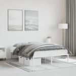 vidaXL fehér fém ágykeret 140 x 200 cm (373674) - vidaxl