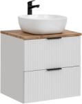 Comad Készlet szekrény Comad Adel White ADEL WHITE 82-60-B-2S, mosdótál Comad Smile UM-6252SMILE40DP, ADEL OAK 89-60-B
