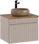 Comad Készlet szekrény Comad Iconic Cashmere ICONIC CASHMERE 82-60-D-1S, mosdótál Comad Wiki UN-WIKI-MC, BLAT 89-60-A OAK COAST EVOKE (SETICCB60CMWIKIMC)