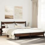 vidaXL barna tölgy színű fém ágykeret matrac nélkül 183 x 213 cm (3308509)