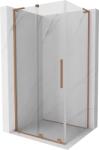 Mexen Velar L, tolóajtós zuhanykabin 120 x 90 cm, 8mm átlátszó üveg, rézmatt, 871-120-090-03-65 (871-120-090-03-65)