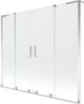 Mexen Velar L Duo, 2 szárnyas eltolható kádparaván 180 x 150 cm, 8mm átlátszó üveg, króm, 896-180-003-02-01 (896-180-003-02-01)
