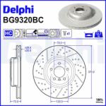 DELPHI Disc frana DELPHI BG9320BC (BG9320BC) - automobilus