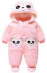 SuperBaby Salopeta captusita pentru fetite - Lovely Panda