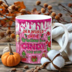 Deconline Customs Grincses karácsonyi bögre "Cindy Lou" pufi hatású (DO129189-CERAMIC-MUG)