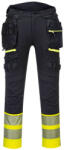 Portwest DX445 DX4 Hi-Vis levehető holster zsebes Class 1 nadrág Sárga/Fekete - 40 (DX445YBR40)