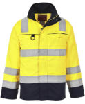 Portwest FR61 HiVis Multi-Norm kabát Sárga/Navy - XXL (FR61YNRXXL)