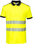 Portwest T180 PW3 Hi-Vis pólóing S/S Sárga/Fekete - 4XL (T180YBR4XL)