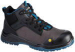Portwest FE01 Bevel Composite közepes bakancs S3S ESD SR FO Fekete / Tengerzöld - 46 (FE01BTE46)