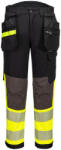 Portwest EV442 EV4 Hi-Vis Stretch Class 1 Holster lengőzsebes nadrág Sárga/Fekete - 28 (EV442YBS28)