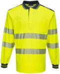 Portwest T184 PW3 Hi-Vis hosszú ujjú pólóing Sárga/Navy - 5XL (T184YNR5XL)