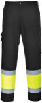Portwest L049 Hi-Vis könnyű, kéttónusú Combat nadrág Sárga/Fekete - S (L049YBRS)