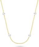 Brilio Silver Colier fin placat cu aur cu perle reale NCL141Y
